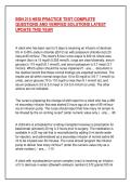 BSN 215 HESI PRACTICE TEST COMPLETE  QUESTIONS AND VERIFIED SOLUTIONS LATEST  UPDATE THIS YEAR
