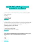 HESI RN Pediatrics &lpar;PEDS&rpar; Questions and Answers 2026&sol;2027 &ndash; Comprehensive Practice Exam Guide &lpar;A&plus; Grade Study Material&rpar;