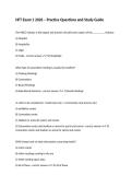 HFT Exam 1 2026 &ndash; Practice Questions and Study Guide