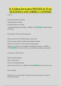 ICA School Test Exam UPDATED ACTUAL  QUESTIONS AND CORRECT ANSWERS