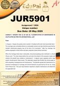 JUR5901 Assignment 1 &lpar;COMPLETE ANSWERS&rpar; 2026 - DUE 29 May 2026