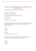 SCM 421 Topic 8&colon; Supplier Evaluation and Selection &vert; UPDATED Questions with 100&percnt; Correct Answers