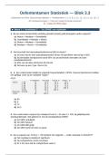 Oefententamen Methoden & Statistiek III &plus; Antwoorden &lpar;SPSS&comma; ANOVA&comma; Regressie&comma; Tentamenvoorbereiding&rpar;