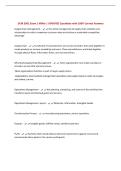 BUNDLE FOR SCM 300 EXAMS &vert; ALL Questions UPDATED with 100&percnt; Correct Answers &vert; Complete and Accurate