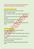 APEX EKG TEST ASSURED SUCCESS EXAM 100&percnt; VERIFIED  QUESTIONS AND DETAILED ANSWERS GRADED A&plus;