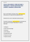 CSULB JOSH ARNOLD&colon; HRM 360 EXAM 2 &vert;  FREQUENTLY TESTED QUESTIONS WITH  CORRECT ANSWERS &vert; BRAND NEW&excl;