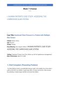 WEEK 7 I-HUMAN PATIENTS CASE STUDY&colon; ASSESSING THE CARDIOVASCULAR SYSTEM &lpar;EXPANDED VERSION&rpar;