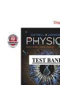 Test Bank for Physics&comma; 12th Edition John D&period; Cutnell&comma; Kenneth W&period; Johnson&comma; David Young&comma; Shane Stadler