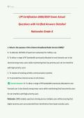 CPI Certification 2026&sol;2027 Exam Actual Questions with Verified Answers & Detailed Rationales &vert; Grade A Guide &vert; Nonviolent Crisis Intervention Training & Healthcare De-escalation &vert; Downloadable PDF