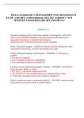  LATEST WGU C175&sol;D426 DATA MANAGEMENT FOUNDATIONS OA EXAM ACTUAL EXAM 2 LATEST VERSIONS 300 QUESTIONS AND CORRECT VERIFIED ANSWERS WITH RATIONALES &lpar;100&percnt; CORRECT&rpar; A&plus; GRADED ASSURED