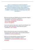 WGU C175&sol;D426 DATA MANAGEMENT FOUNDATIONS OA EXAM ACTUAL EXAM LATEST VERSIONS 300 QUESTIONS AND CORRECT DETAILED ANSWERS WITH RATIONALES &lpar;100&percnt; CORRECT AND VERIFIED ANSWERS&rpar;&vert;ALREADY GRADED A&plus;