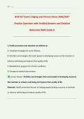 NUR 257 Exam 3 Aging and Chronic Illness 2026&sol;2027 &vert; Practice Questions with Verified Answers & Detailed Rationales &vert; NGN Grade A  &vert; Gerontology & Chronic Care Nursing &vert; Downloadable PDF