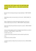 ILLINOIS CNA STATE EXAM D WITH 99 QUESTIONS AND ANSWERS NEWEST RATED A&plus; 2025&sol;2026 GUARANTEED SUCCESS