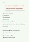 CPI Certification Exam 2026&sol;2027 Actual Questions & Answers Verified Solutions &vert; Grade A &vert; Downloadable PDF
