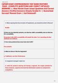 CAPSIM COMPREHENSIVE TEST BANK FINAL EXAM 2026 -2027