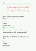 CPI Certification COMPILED Exams & Florida CPI Certification Exam l Questions with Verified Answers &vert; PACKAGE DEAL