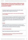 CE Shop &lpar;Alabama&rpar; Final Exam Review 2026 Actual exam  &lpar;Testing Real Exam Questions&rpar;and verified Answers &lpar; 100&percnt;  accurate&rpar; GET IT RIGHT&excl;&excl; 
