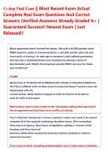 Ce shop Final Exam &vert;&vert; Most Recent Exam Actual  Complete Real Exam Questions And Correct  Answers &lpar;Verified Answers&rpar; Already Graded A&plus; &vert;  Guaranteed Success&excl;&excl; Newest Exam &vert; Just  Released&excl;&excl; 