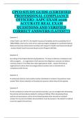 CPCO Certified Professional Compliance Officer AAPC Exam 2025&ndash;2026 Practice Questions and Answers Study Guide