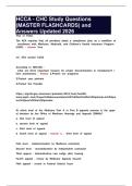 HCCA - CHC Study Questions &lpar;MASTER FLASHCARDS&rpar; and Answers Updated 2026
