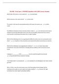 SHS 485 - Final Exam &vert; UPDATED Questions with 100&percnt; Correct Answers
