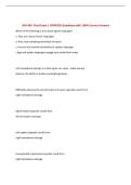 SHS 485- Final Exam &vert; UPDATED Questions with 100&percnt; Correct Answers