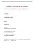 SHS 485 Exam 1 &vert; UPDATED Questions with 100&percnt; Correct Answers