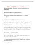 BUNDLE FOR SHS 485 EXAMS &vert; ALL Questions UPDATED with 100&percnt; Correct Answers &vert; Complete and Accurate