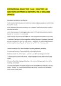 INTERNATIONAL MARKETING EXAM 1 &lpar;CHAPTERS 1-4&rpar; QUESTIONS AND ANSWERS NEWEST RATED A&plus; 2025&sol;2026 UPDATED