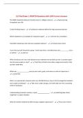 SLS Final Exam &vert; UPDATED Questions with 100&percnt; Correct Answers