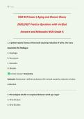 NUR 257 Exam 1 Aging and Chronic Illness 2026&sol;2027 &vert; Practice Questions with Verified Answers & Detailed Rationales &vert; NGN Grade A  &vert; Gerontology & Chronic Care Nursing &vert; Downloadable PDF