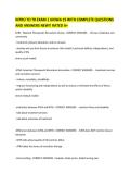 INTRO TO TR EXAM 1 UIOWA 19 WITH COMPLETE QUESTIONS AND ANSWERS NEW&excl;&excl; RATED A&plus;