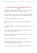 SLS Study Guide For Final Exam &vert; UPDATED Questions with 100&percnt; Correct Answers