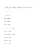 SLS Week 7 - 11 Terminology &vert; UPDATED Questions with 100&percnt; Correct Answers