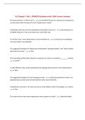 SLS Chapter 5 Test &vert; UPDATED Questions with 100&percnt; Correct Answers