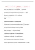 SLTC Transformers Week 1 Exam &vert; UPDATED Questions with 100&percnt; Correct Answers