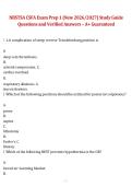 NBSTSA CSFA Exam Prep 1 2026&sol;2027 &ndash; Questions and Verified Answers A&plus; Guaranteed Study Guide