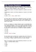 CHC Practice Questions