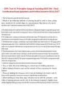 CSFA Test &num;1 Principles Surgical Assisting SUR 284 2026&sol;2027 &ndash; Final Certification Exam Questions and Verified Answers Study Guide