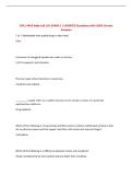 SOCL 4465 Katie Cali LSU EXAM 3 &vert; UPDATED Questions with 100&percnt; Correct Answers