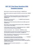 GGY 321 Final Exam Questions With Complete Answers