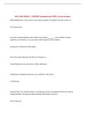 SOCL 4465 EXAM 1 &vert; UPDATED Questions with 100&percnt; Correct Answers