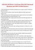 CSFA SFA 209 Week 1 Test Exam 2026&sol;2027 &ndash; Reviewed Questions and 100&percnt; Verified Answers Study Guide