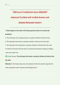 CWB Level 2 Certification Exam 2026&sol;2027 &vert; Advanced Test Bank with Verified Answers & Detailed Rationales &vert; Grade A  &vert; Canadian Welding Bureau Level 2 Inspector &vert; Downloadable PDF