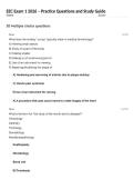 EEC Exam 1 2026 &ndash; Practice Questions and Study Guide