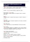 CHC Exam 2026 Questions and Answers