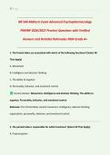 NR 546 Midterm Exam Advanced Psychopharmacology PMHNP 2026&sol;2027 &vert; Questions with Verified Answers & Detailed Rationales &vert; NGN Grade A&plus;  &vert; Psychiatric Mental Health Nurse Practitioner  PDF