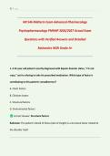 NR 546 Midterm Exam Advanced Psychopharmacology PMHNP &vert; NEW 2026&sol;2027 &vert; Practice Questions with Verified Answers & Detailed Rationales &vert; NGN &vert; Psychiatric Mental Health Nurse Practitioner &vert;