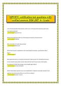 MPOETC Certification Test &ndash; Questions with Verified Answers &vert; 2026&sol;2027 &vert; A&plus; Grade
