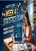 MATH 225N Week 4 Statistics Exam&colon; Probability & Discrete Random Variables 